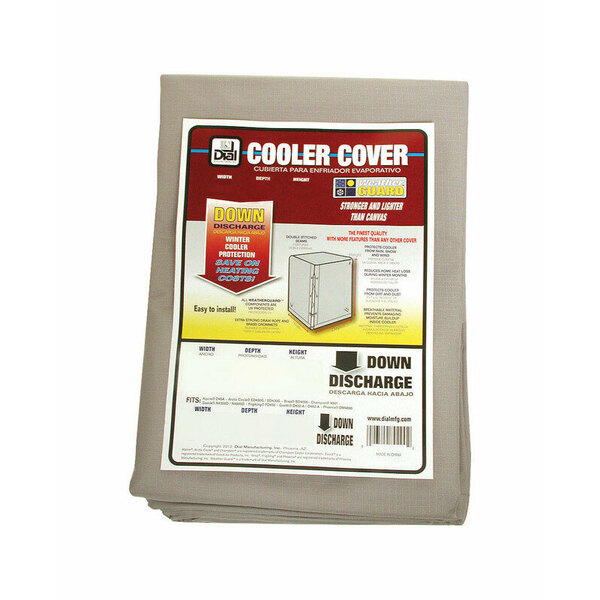 B & K Dial Evaporative Cooler Cover, 37 in W, 37 in D, 45 in H, Polyester 8946